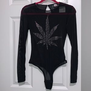 HIGH DEMAND Rhinestone-Encrusted Mesh Bodysuit